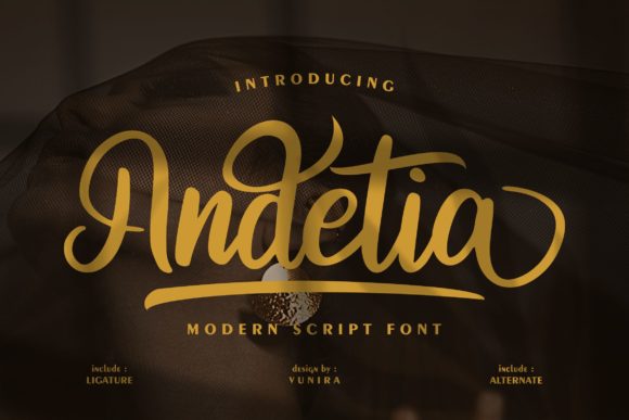 Andetia: A Stylish Handwritten Font for Bold Design