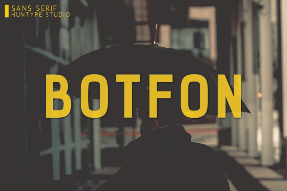 Botfon: A Minimal and Neat Sans Serif Font for Modern Design