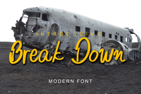 Break Down: A Flowing and Festive Handwritten Font for Creative Expression