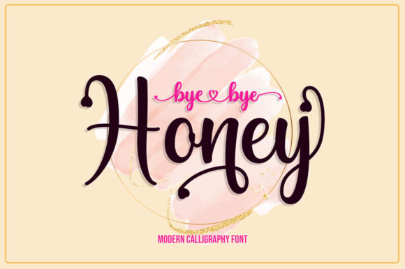Bye Bye Honey: A Romantic Handwritten Font for Creative Projects