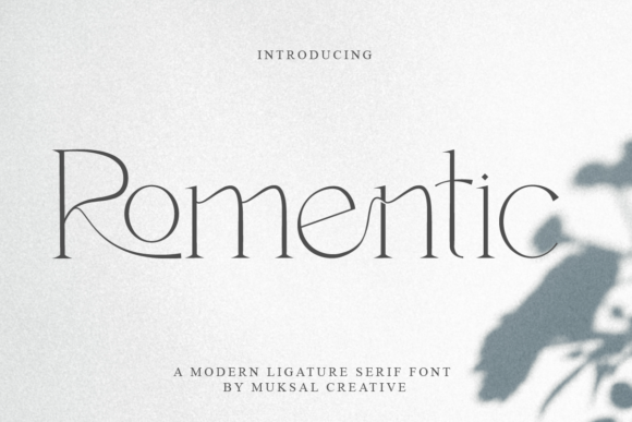 Discover the Beauty of Romentic: A Thin and Elegant Serif Font for Creative Design