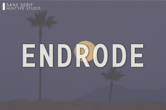 Endrode: A Minimal and Neat Sans Serif Font for Every Creative Project