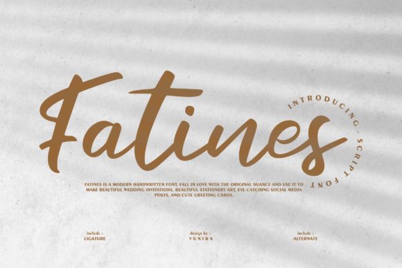 Fatines: A Handwritten Font That Elevates Design with Personality