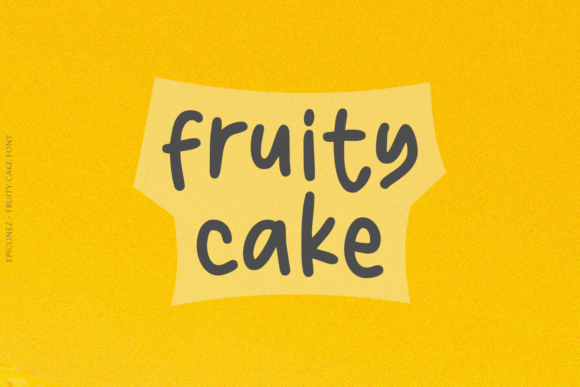 Fruity Cake: A Playful Font That Adds Personality to Your Designs