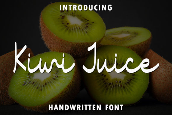 Kiwi Juice: A Sweet and Cursive Handwritten Font for Design Projects