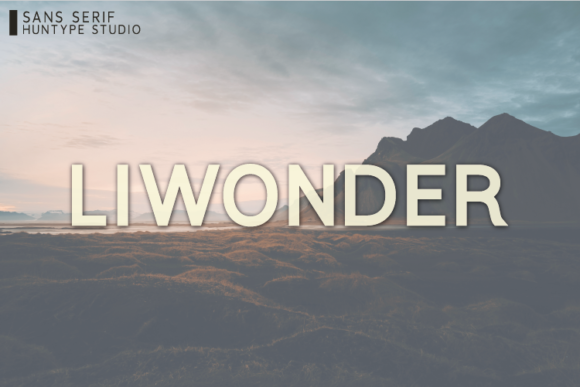 Liwonder: A Simple and Thick Lettered Sans Serif Font for Modern Design