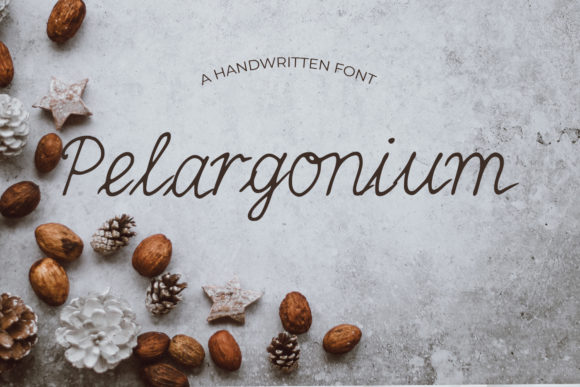 Pelargonium Font for Timeless Design
