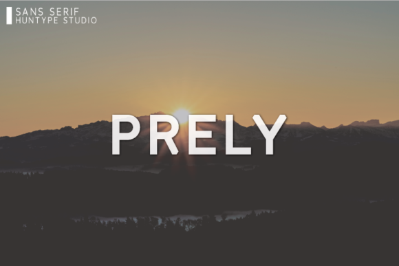 Prely: A Simple and Thick Lettered Sans Serif Font for Bold Branding