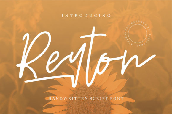 Reyton: A Handwritten Script Font for Creative Projects