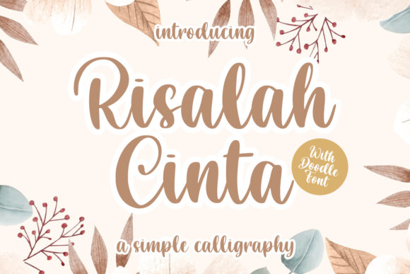 Risalah Cinta: A Beautiful Script Font for Creative Projects