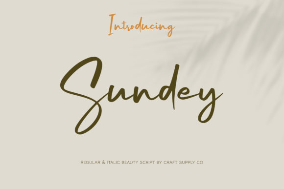 Sundey: A Delicate, Stylish Handwritten Font for Creative Projects