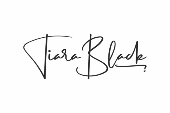 Tiara Black: A Stylish Handwritten Font for Creative Projects