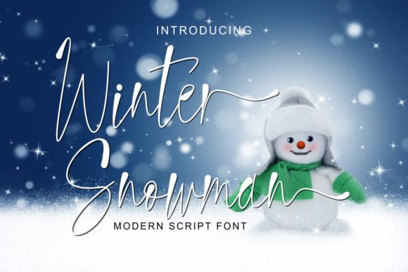 Winter Snowman: A Versatile Calligraphy Font for Creative Projects